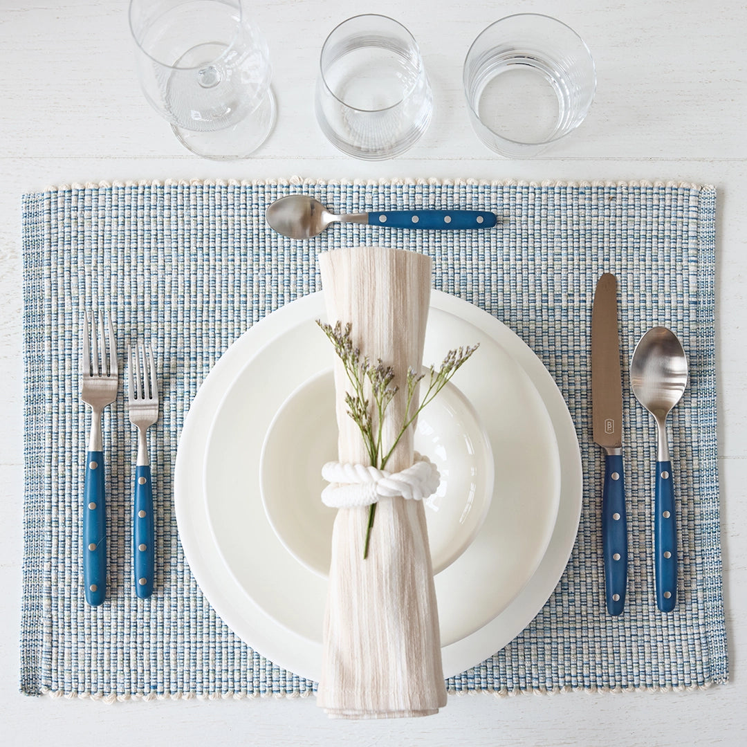 5 Piece Jones Blue Flatware