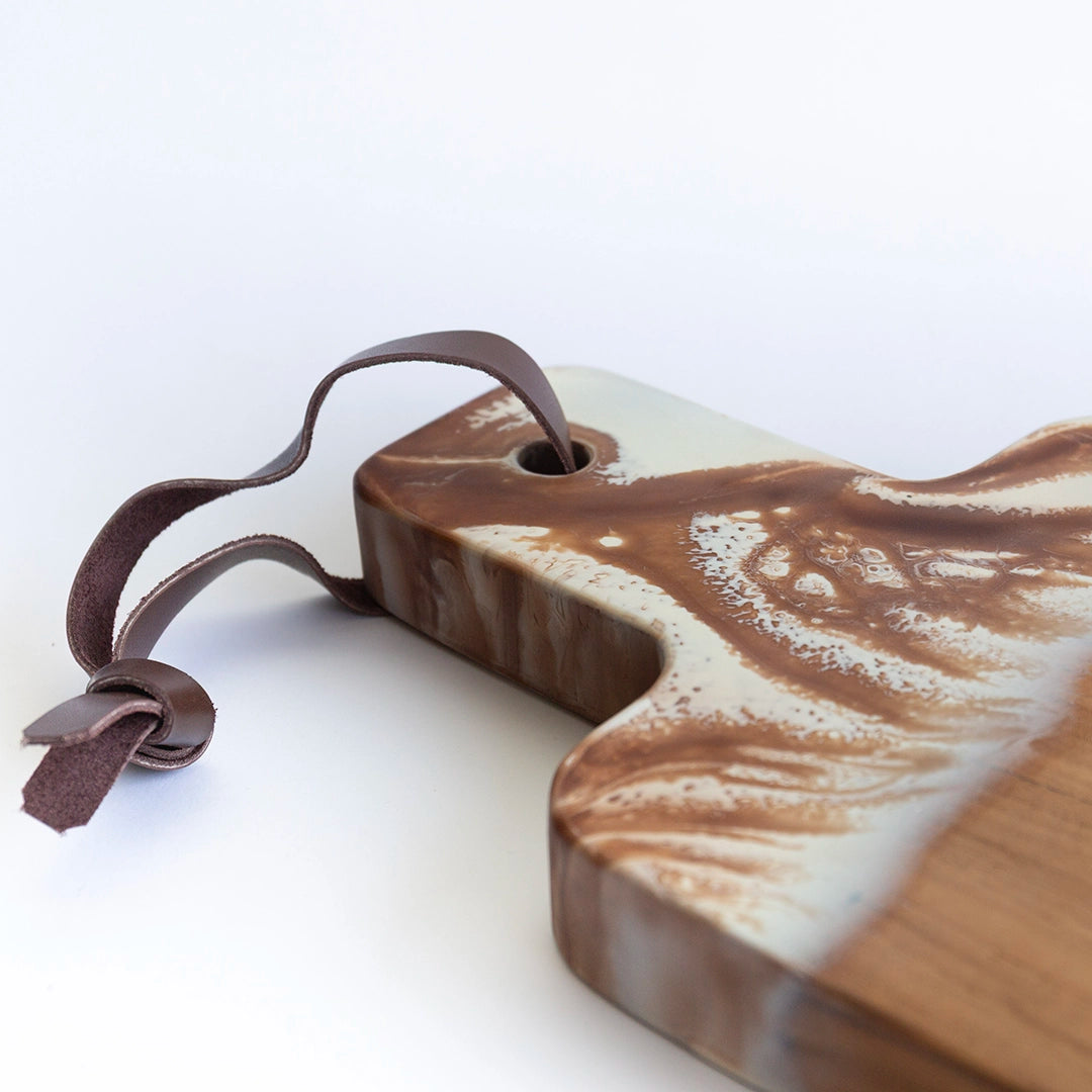 Amber Swirled Serving Board