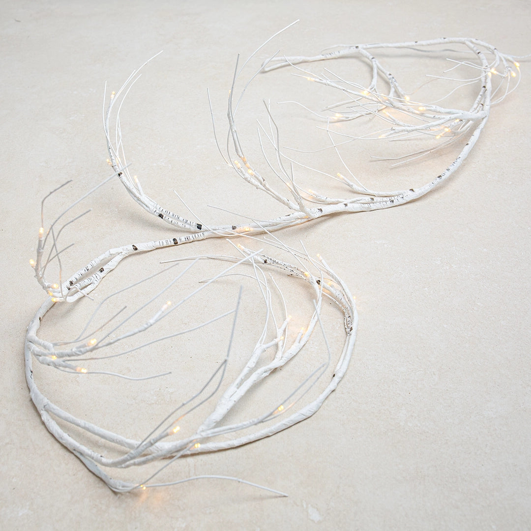 Lighted Birch Twig Garland