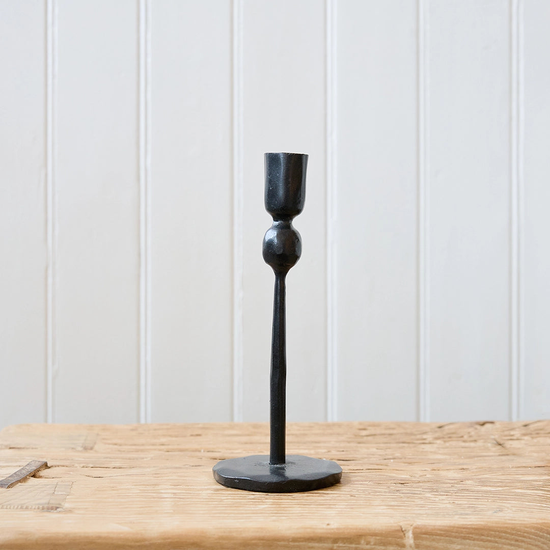 Black Iron Candlestick Holder