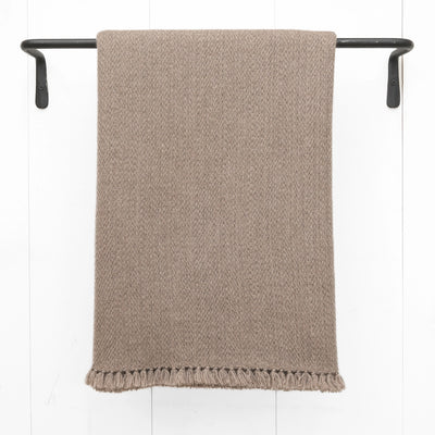 Brown Sugar Handwoven Cashmere Throw