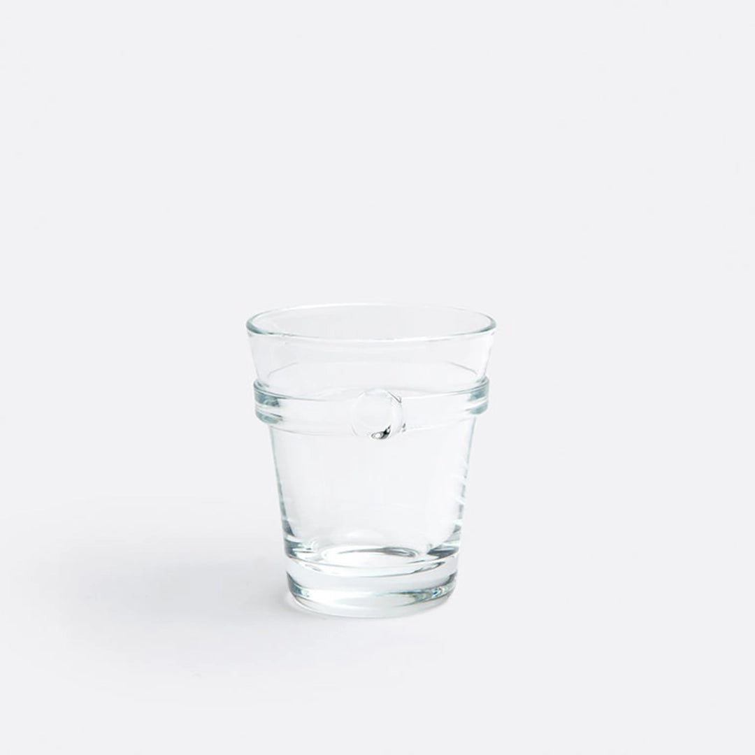 Handblown Medallion Band Glassware