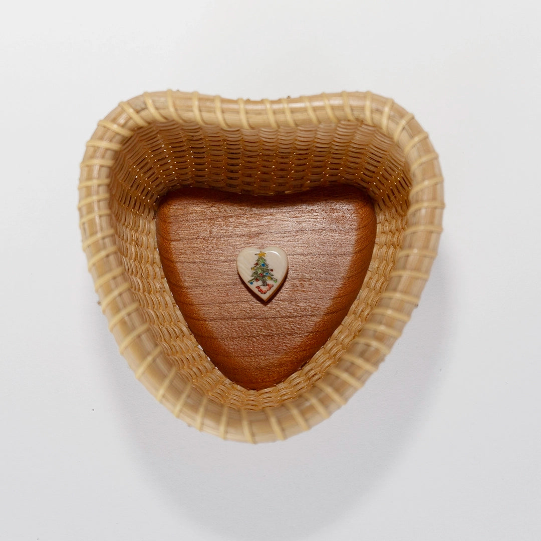 Christmas Tree Heart Shaped Nantucket Lightship Basket