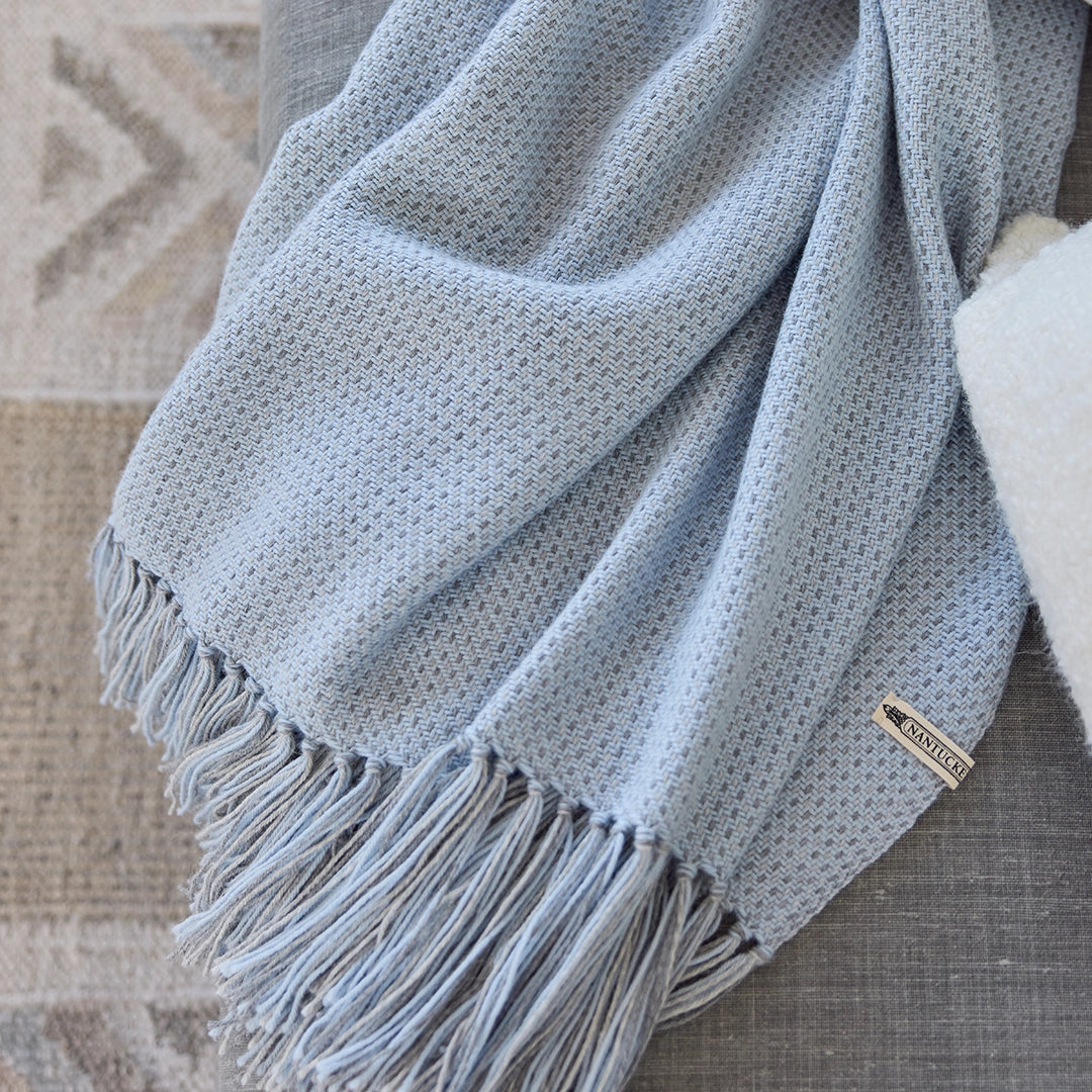 Coastline Handwoven Alpaca Throw