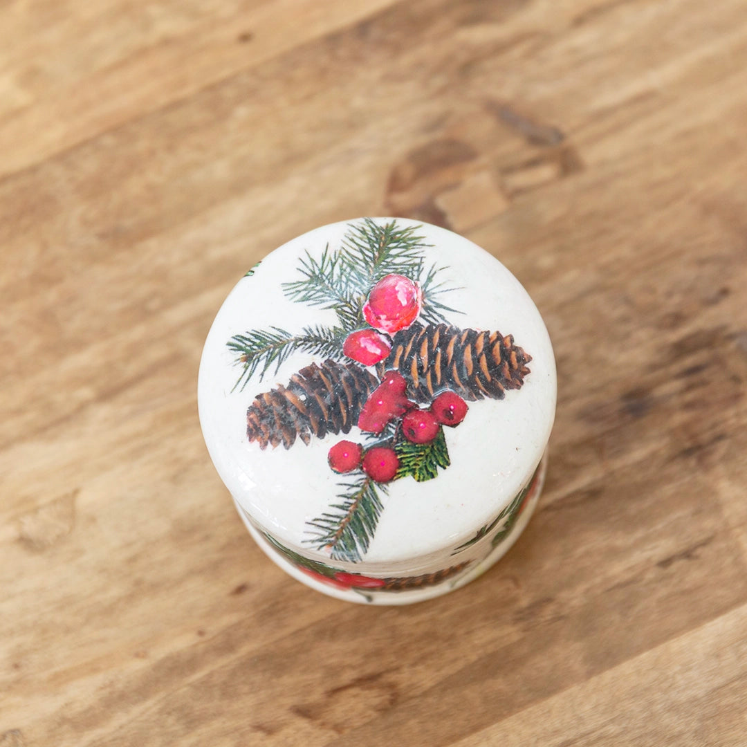 Cranberry Trinket Box | Leslie Linsley