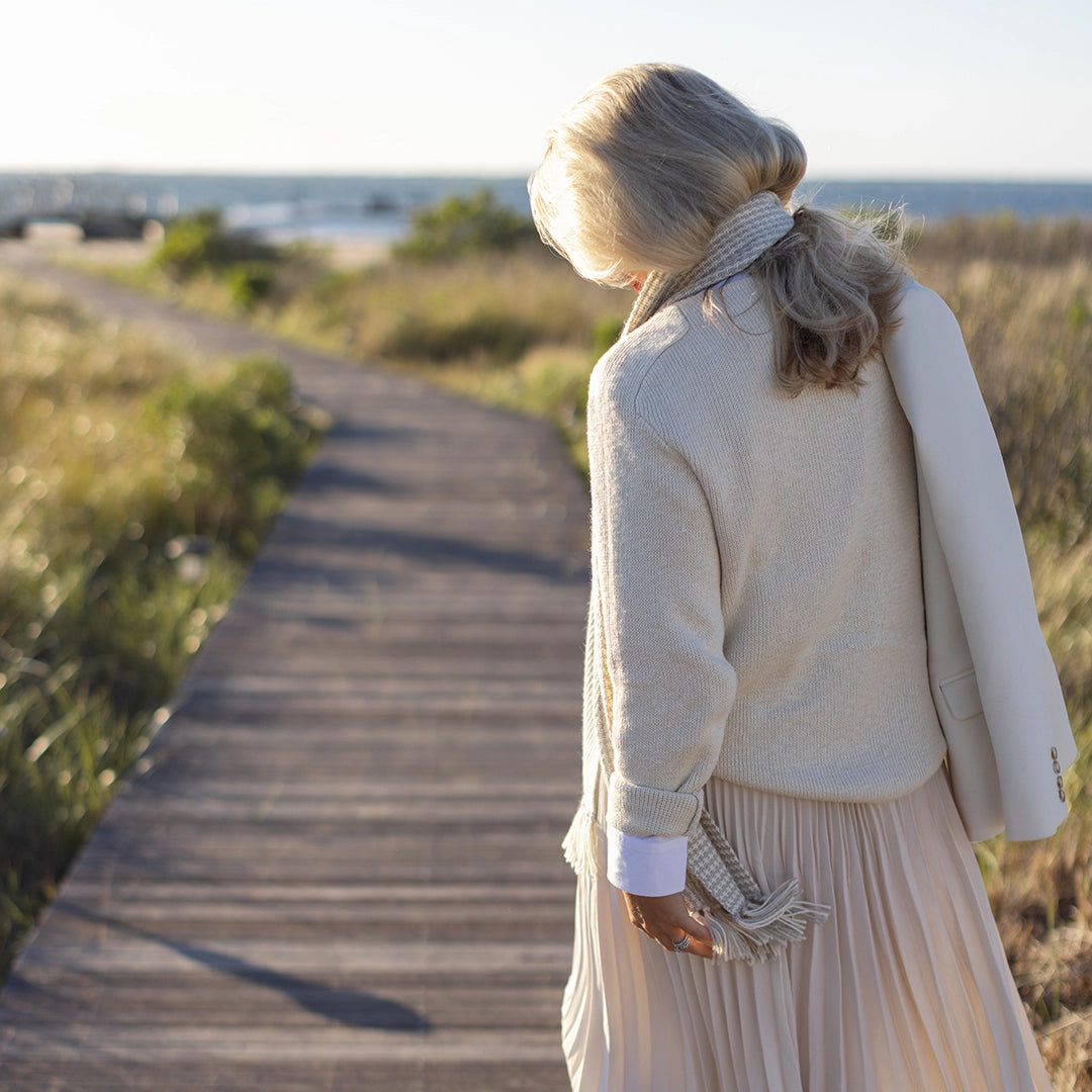 Cream Boatneck Sweater