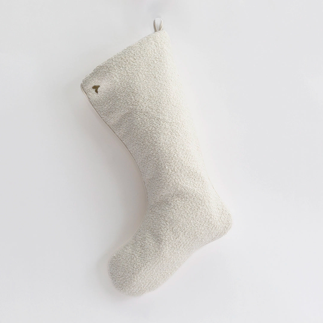 Ivory Boucle Stocking