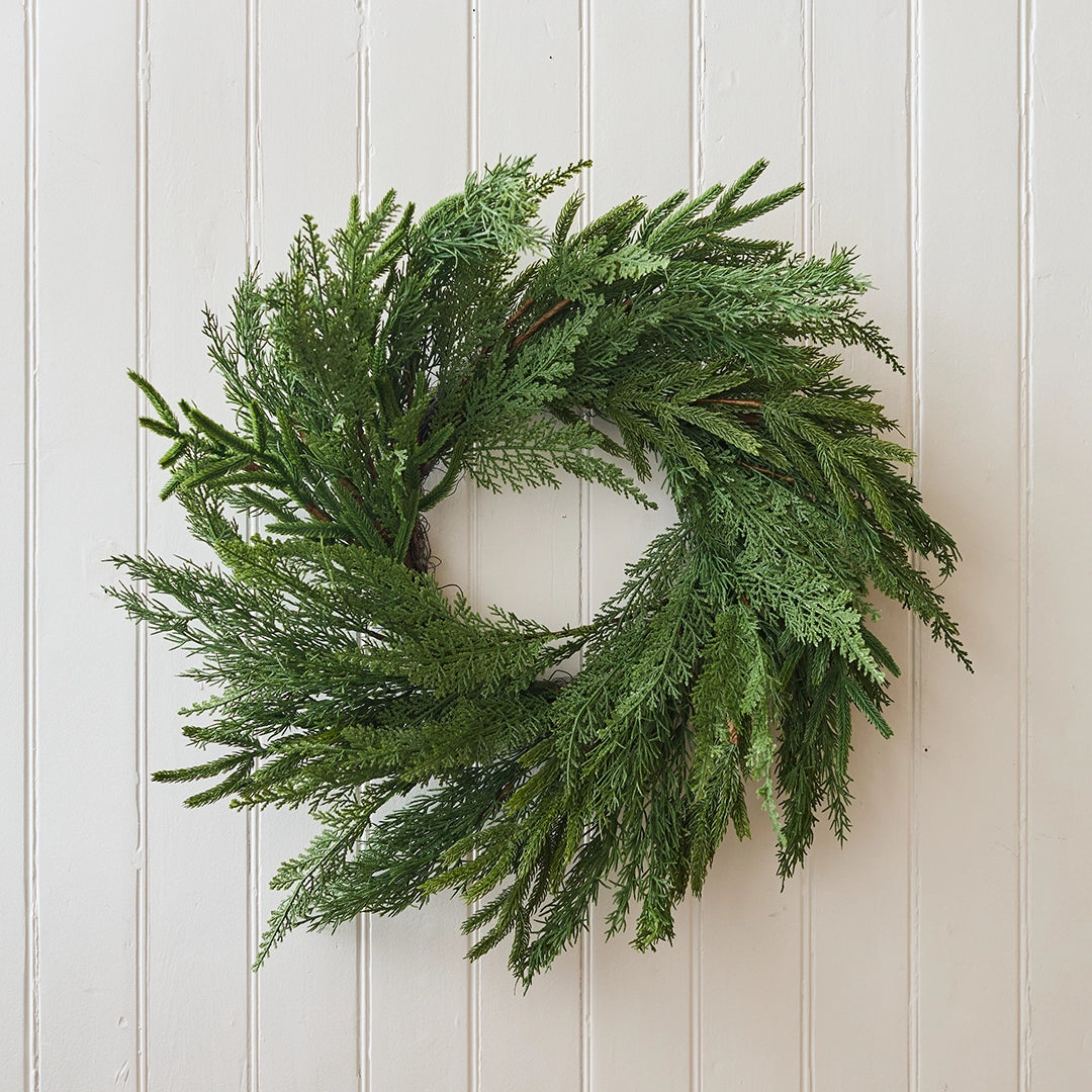 Norfolk and Cypress Wreath