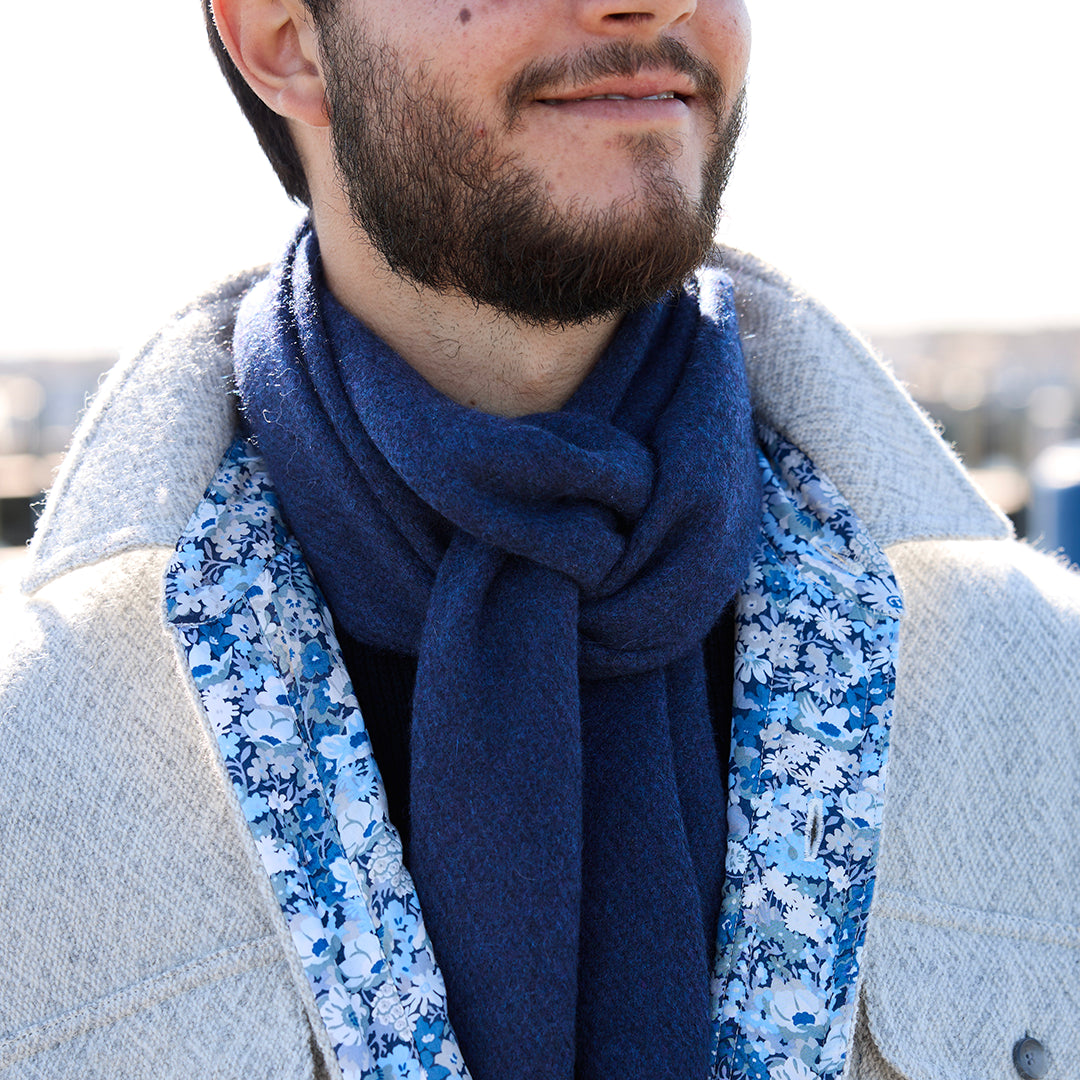 Dark Navy Cashmere Scarf