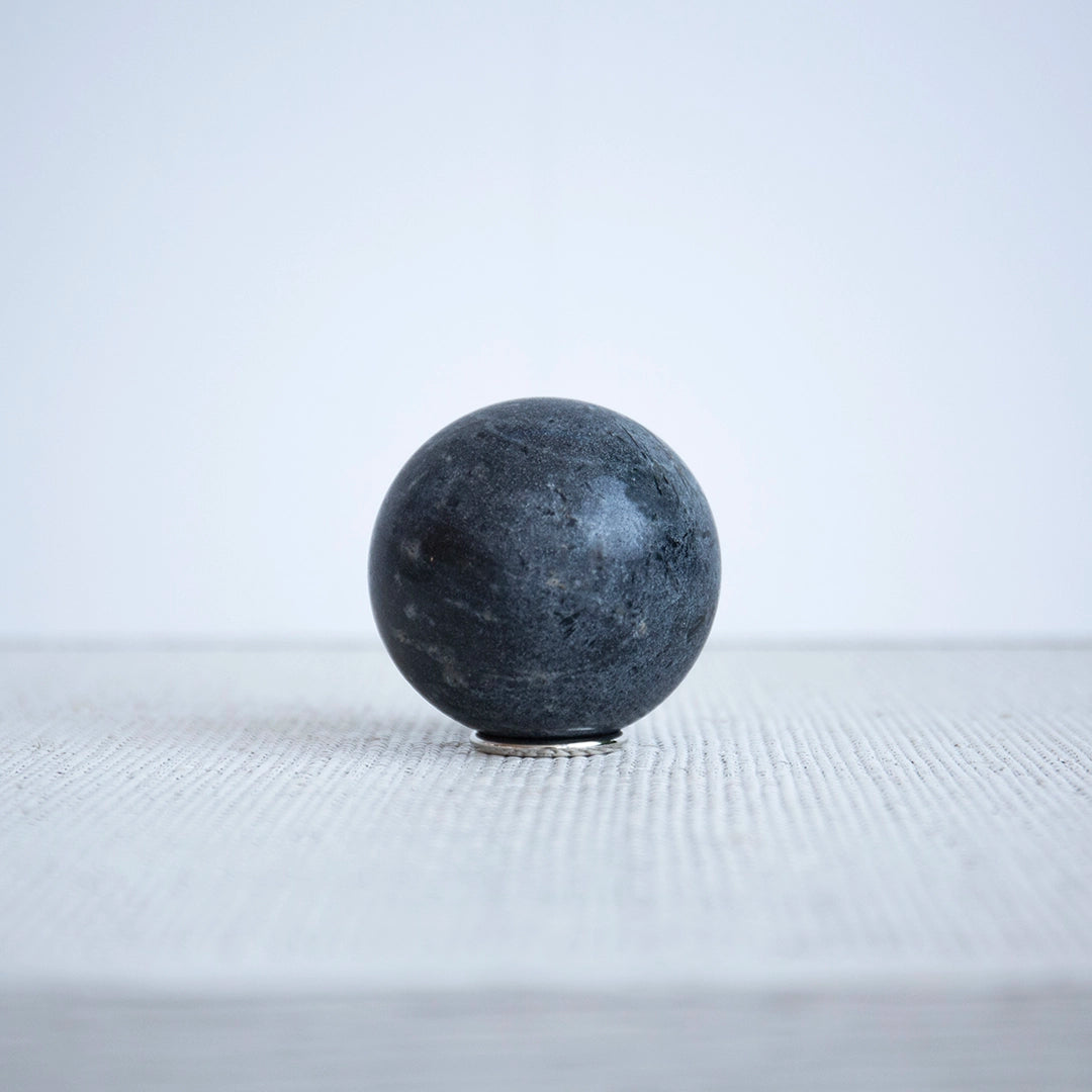Decorative Gray Stone Sphere