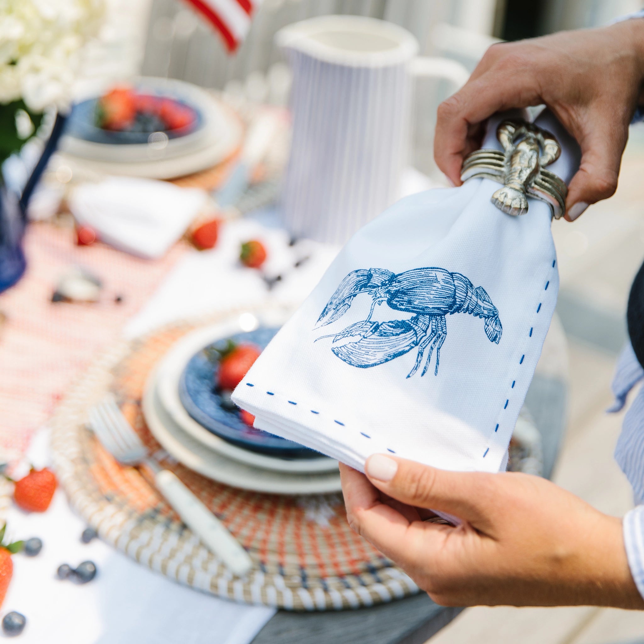 Lobster Cotton Napkin