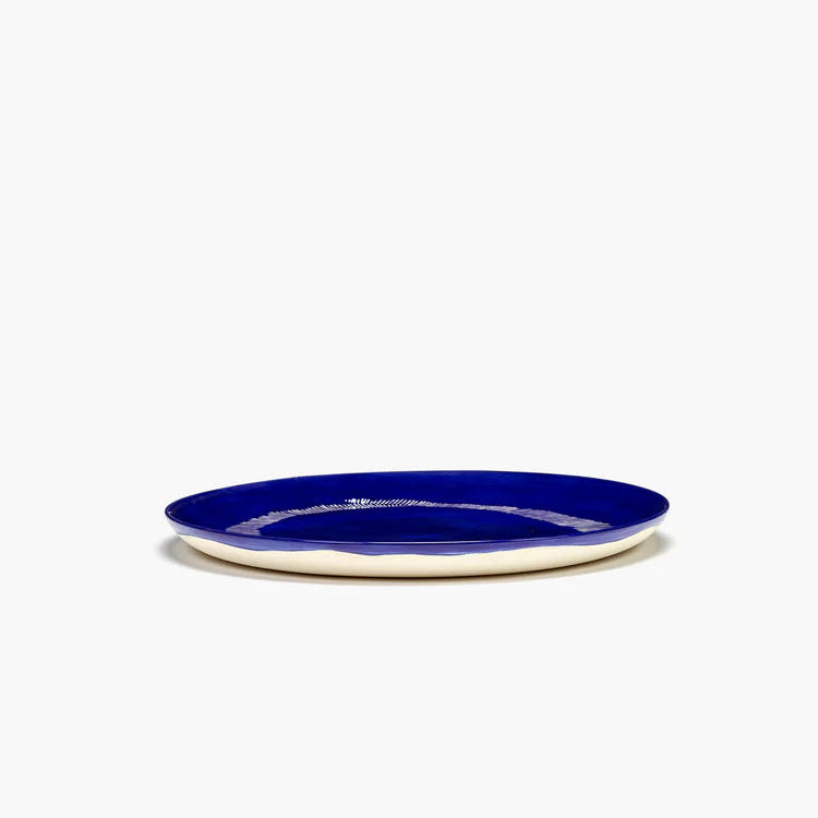 Indigo & White Stripes Plate