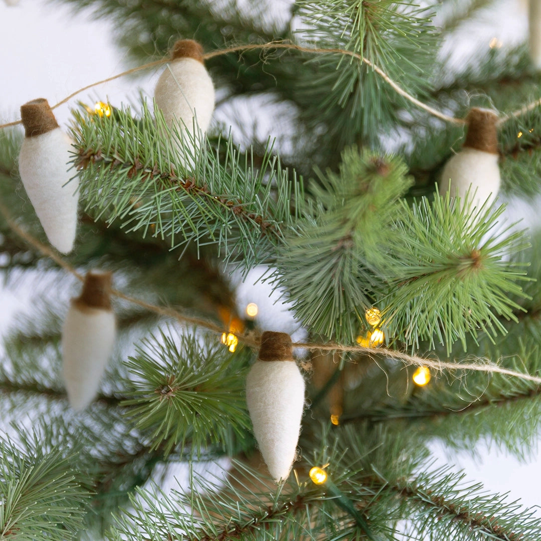 Felt White String Lights