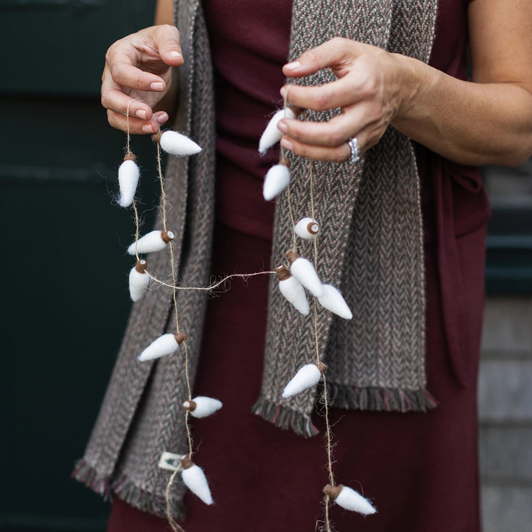 Felt White String Lights