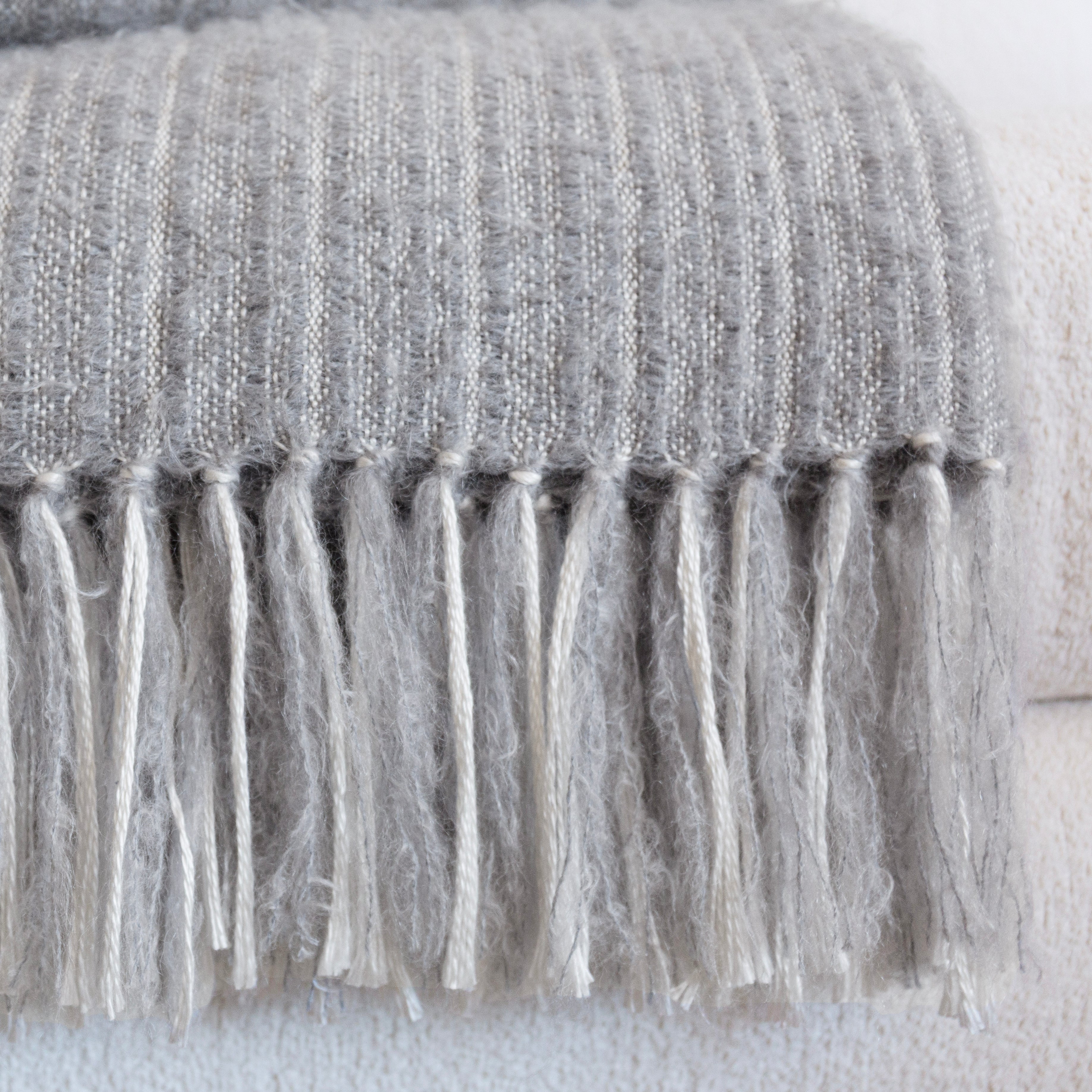 Handwoven Mohair & Silk Throw