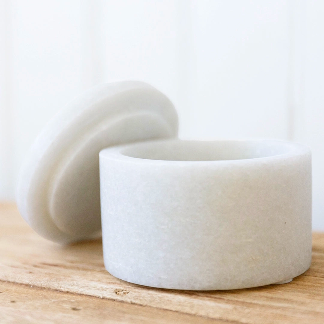 Gray Marble Box with Lid