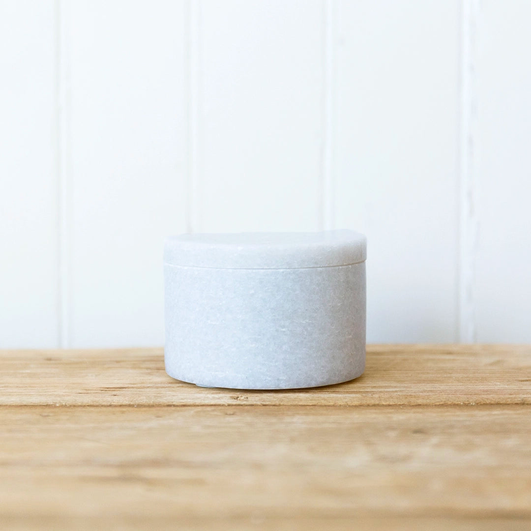 Gray Marble Box with Lid