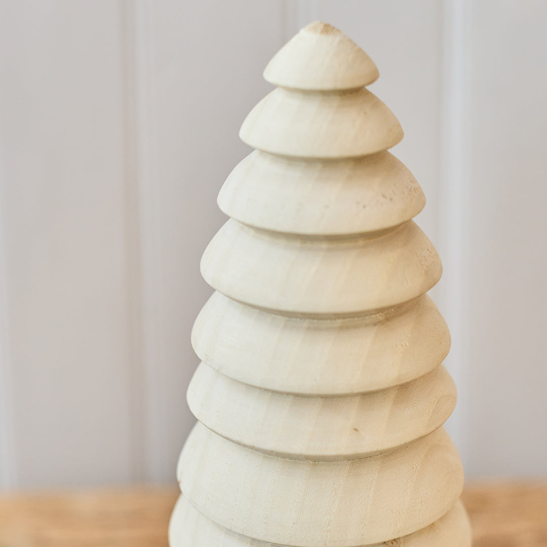 Bleached Elm Wood Hand Carved Trees, Medium | John Williams