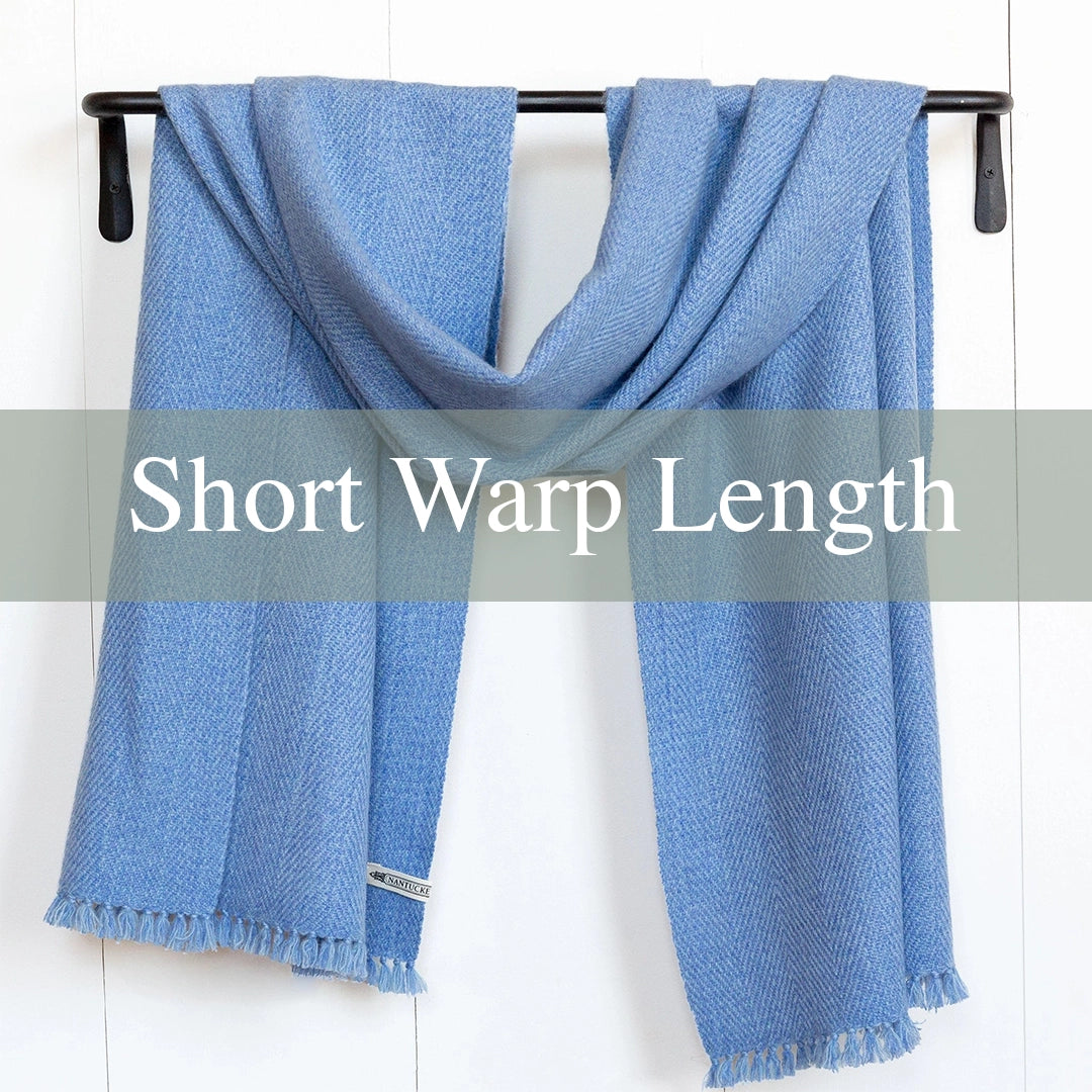 Hydrangea Handwoven Cashmere Short Warp Blanket