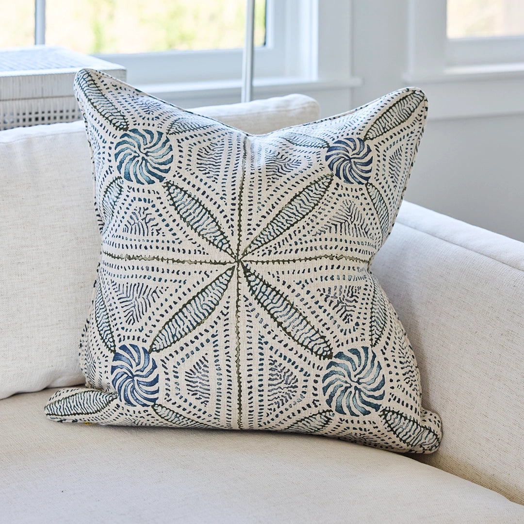 Indigo Bloom Pillow