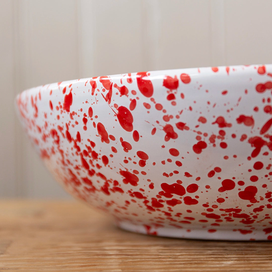 Italian Splatter Serving Bowl