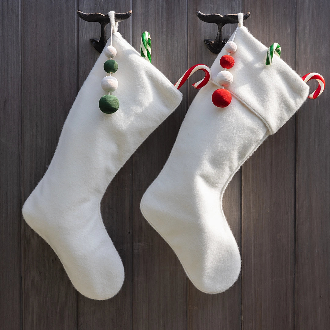 Ivory Alpaca Stocking