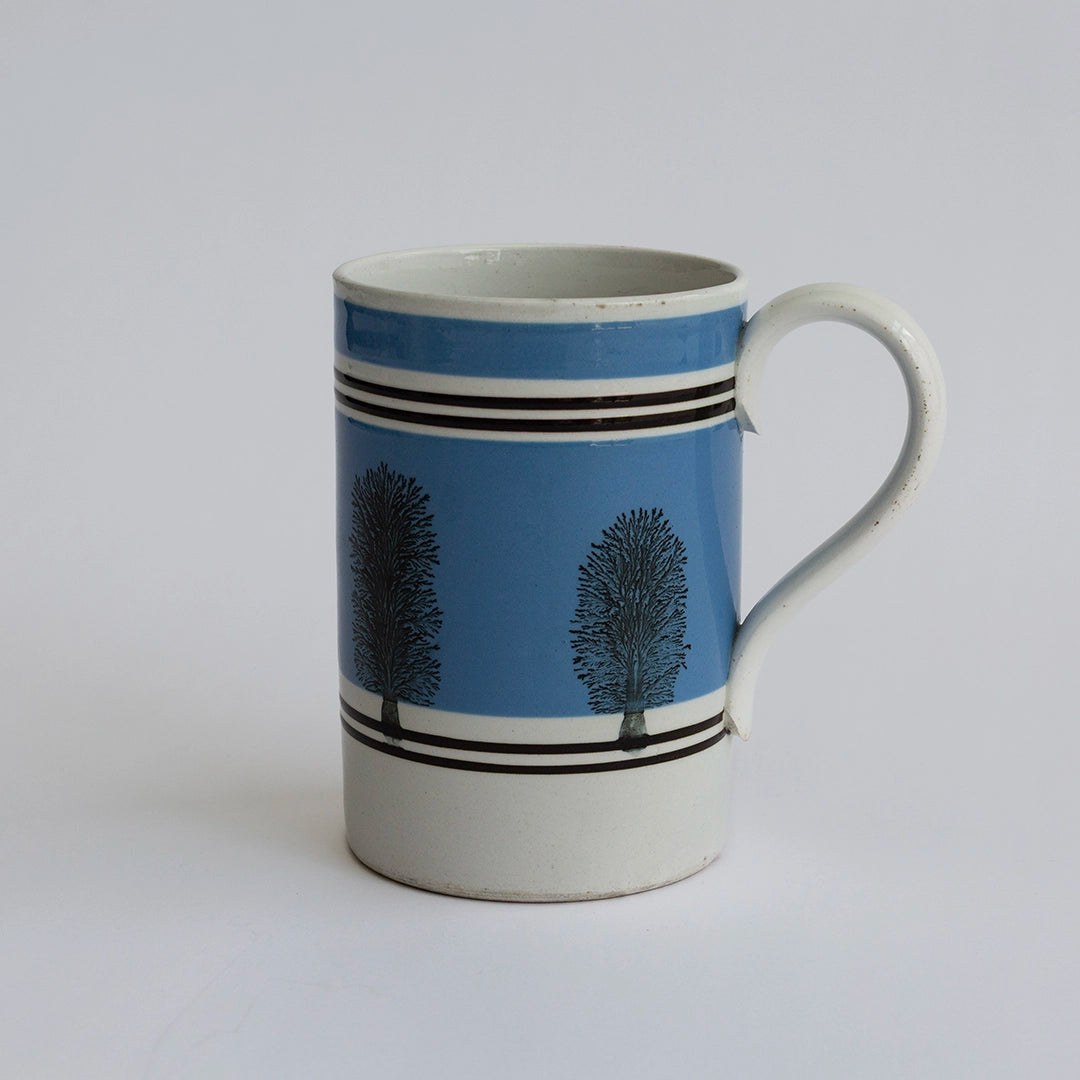 Large 19th C Mochaware Mug