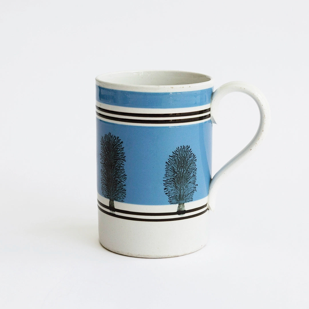 Large 19th C Mochaware Mug