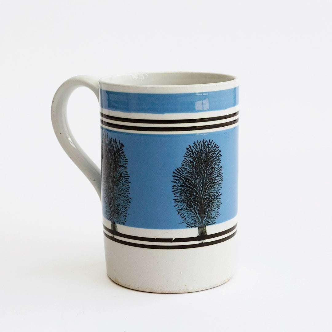 Large 19th C Mochaware Mug