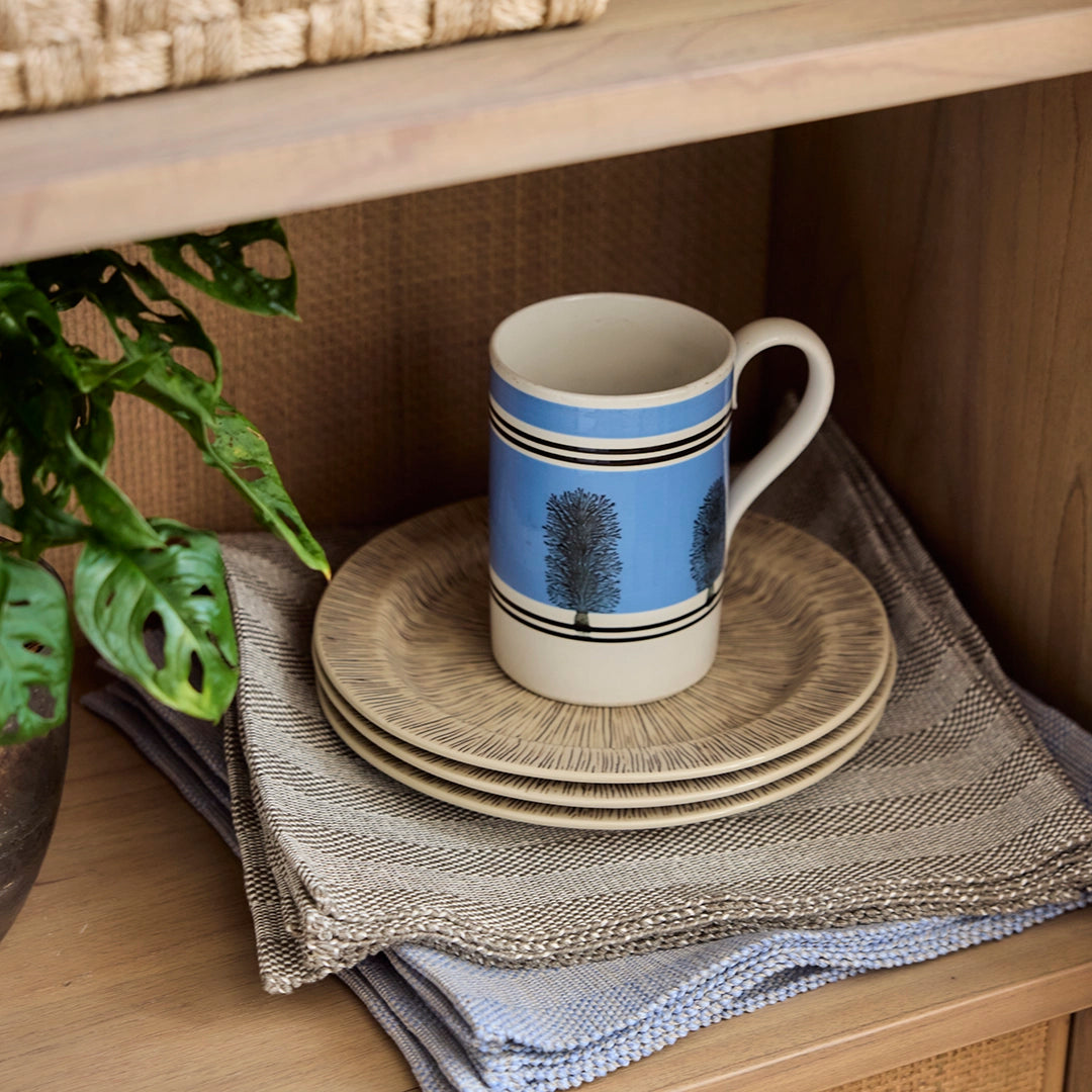 Large 19th C Mochaware Mug