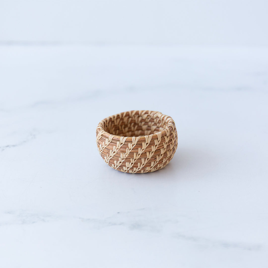 Miniature Pine Needle Basket