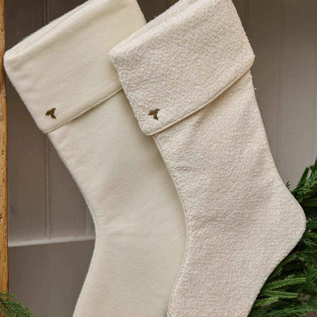 Ivory Alpaca Stockling with Cuff