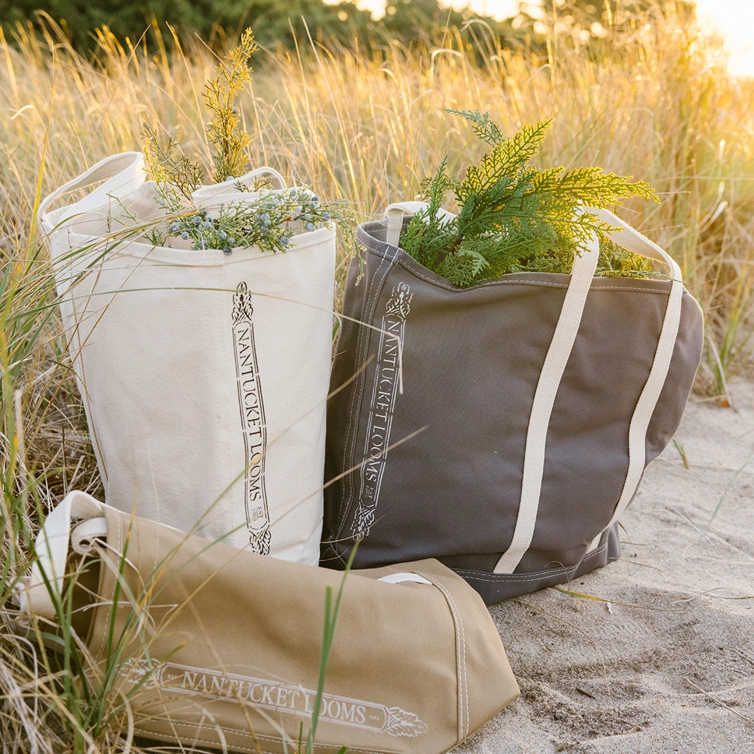 NL Gray Canvas Tote Bag
