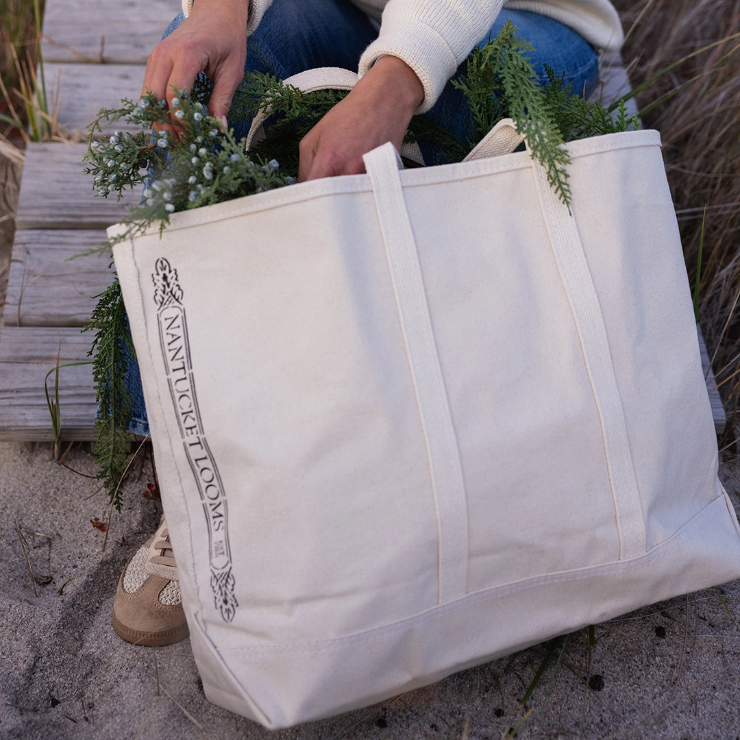 Nantucket Looms Natural Canvas Tote Bag