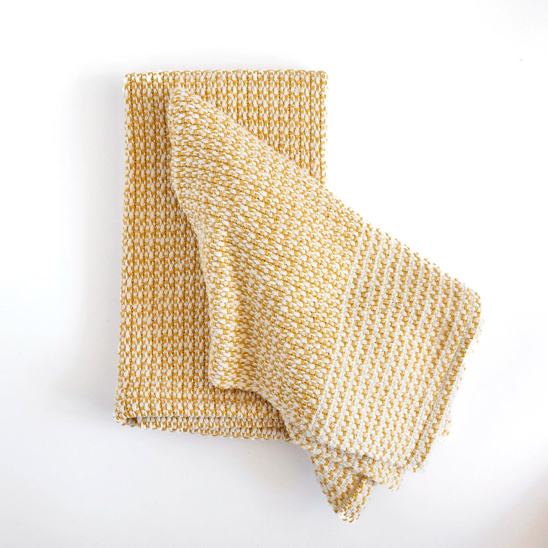 Provincial Yellow Handwoven Kitchen Towels
