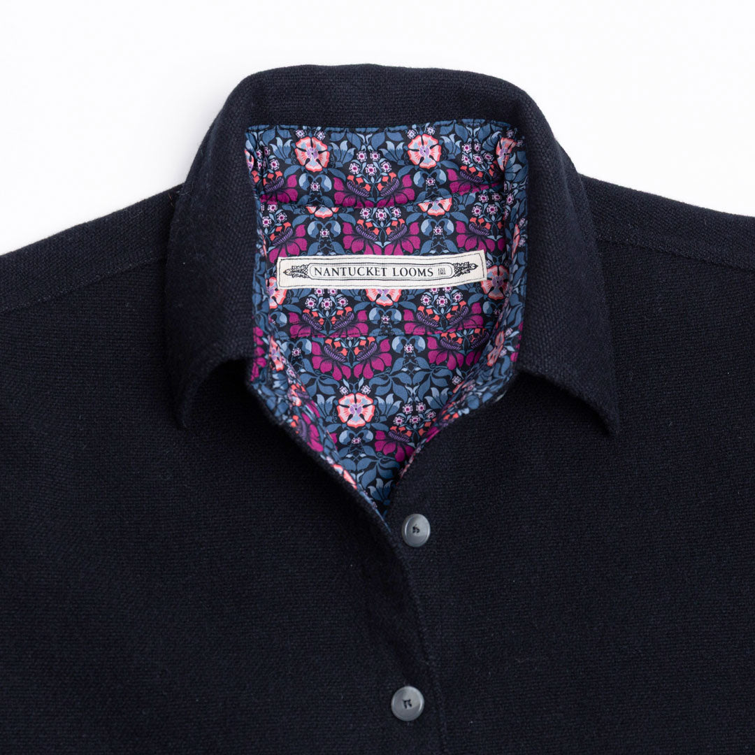 Black Tweed Cropped CPO Jacket