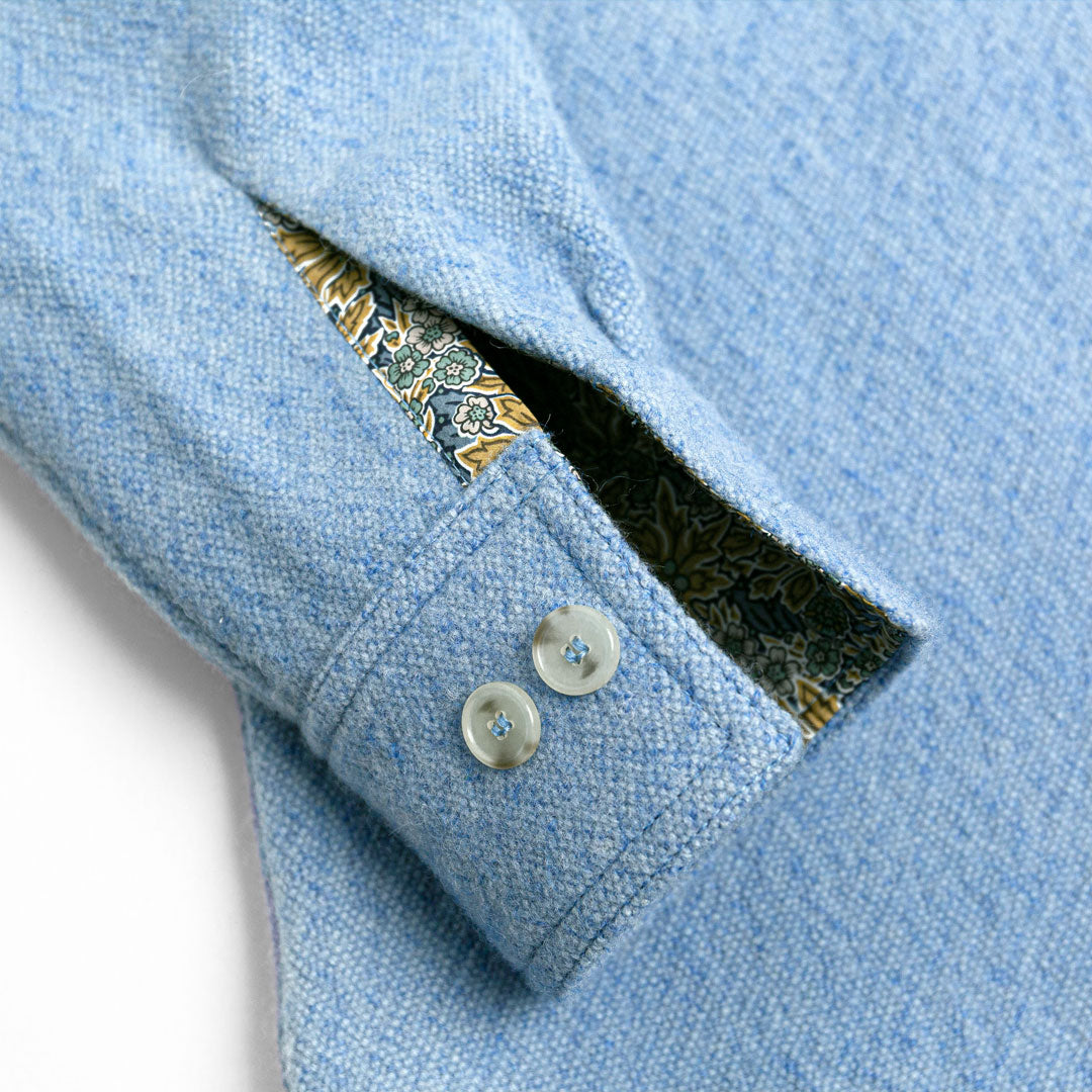 Sky Blue Tweed Classic CPO Jacket