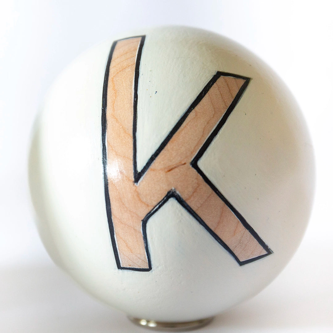 Natural Wood and Ivory ACK Spheres | Melissa Macleod