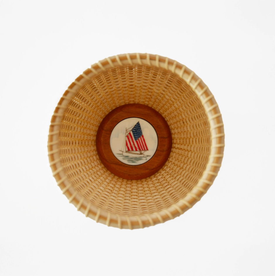 American Flag Sail Rainbow Fleet Lightship Basket | Dale Rutherford