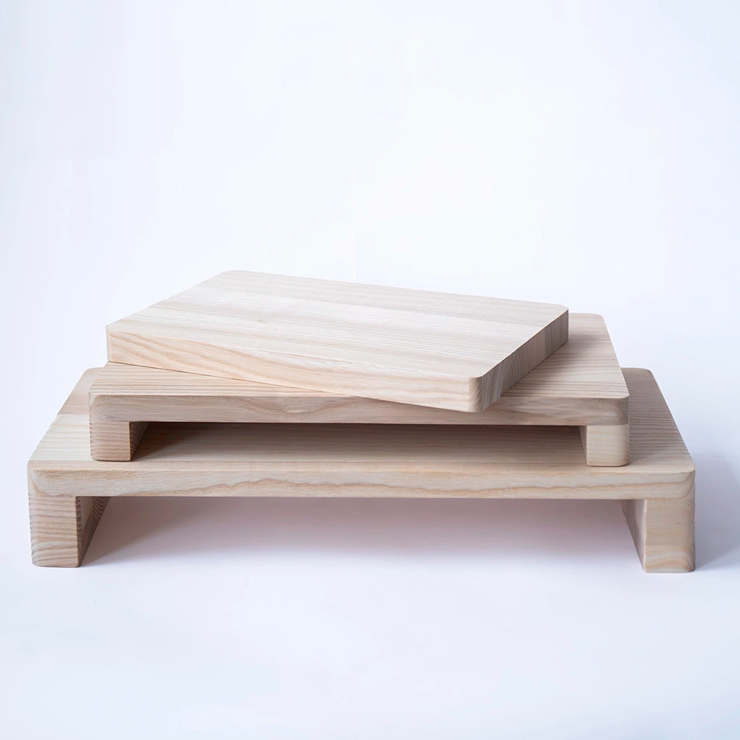 Ash Wood Riser and Serving Set