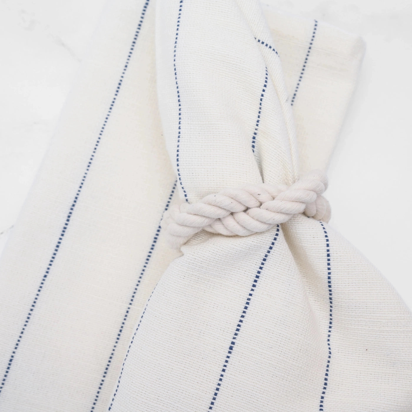 Blue Pinstripe Stripe Cotton Napkin