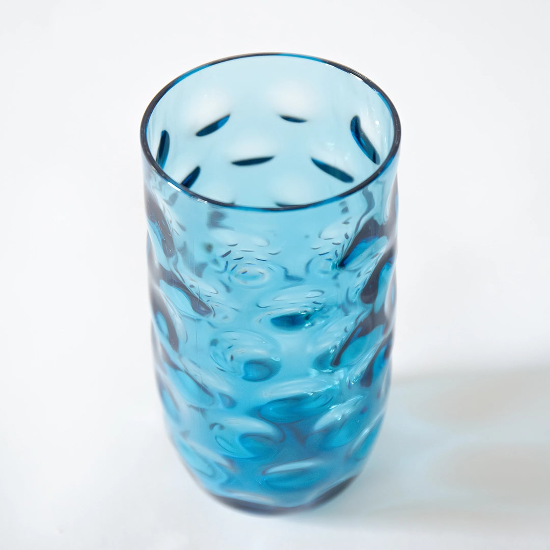 Blue Textured Acrylic Glassware