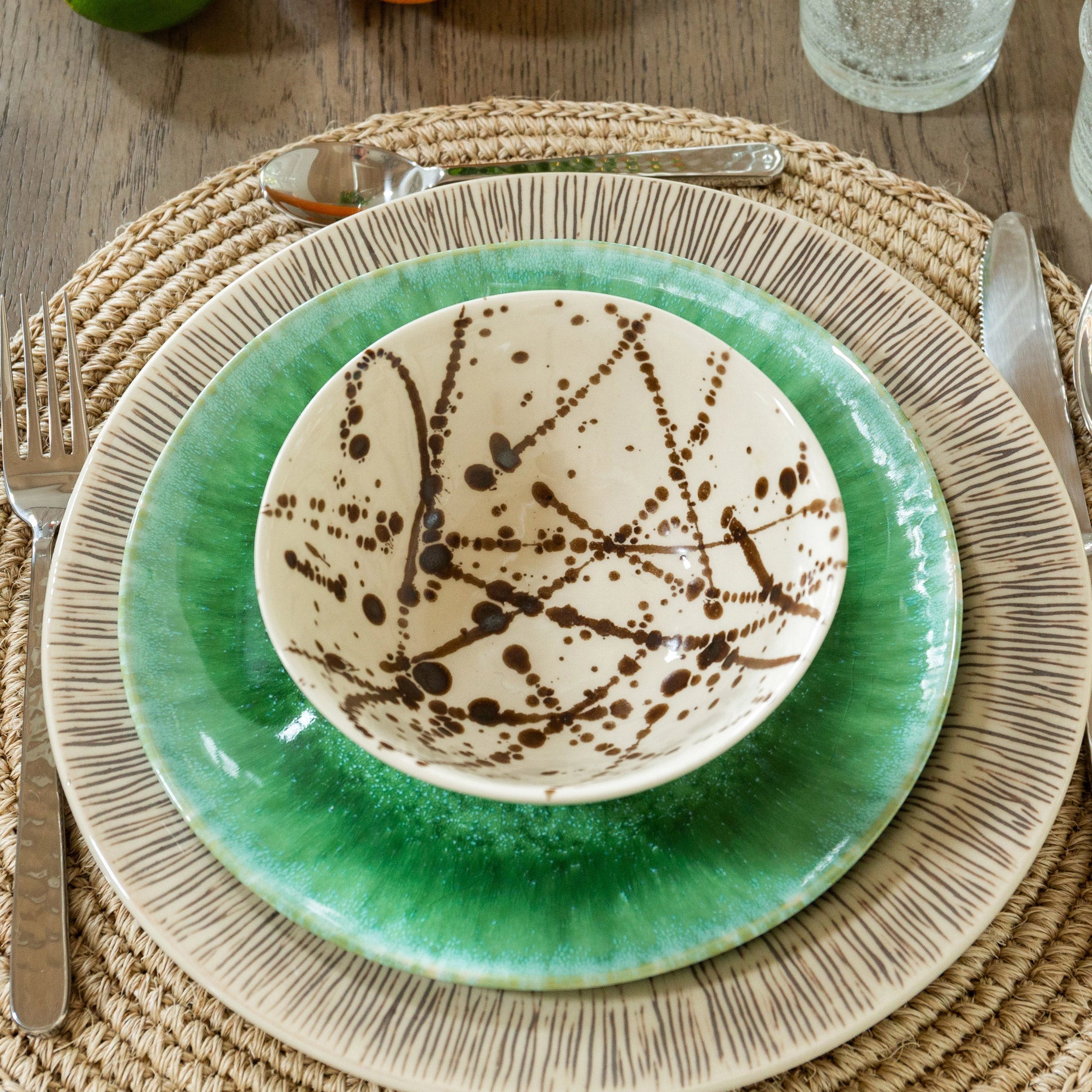 Bronze Spindle Dinner Plate