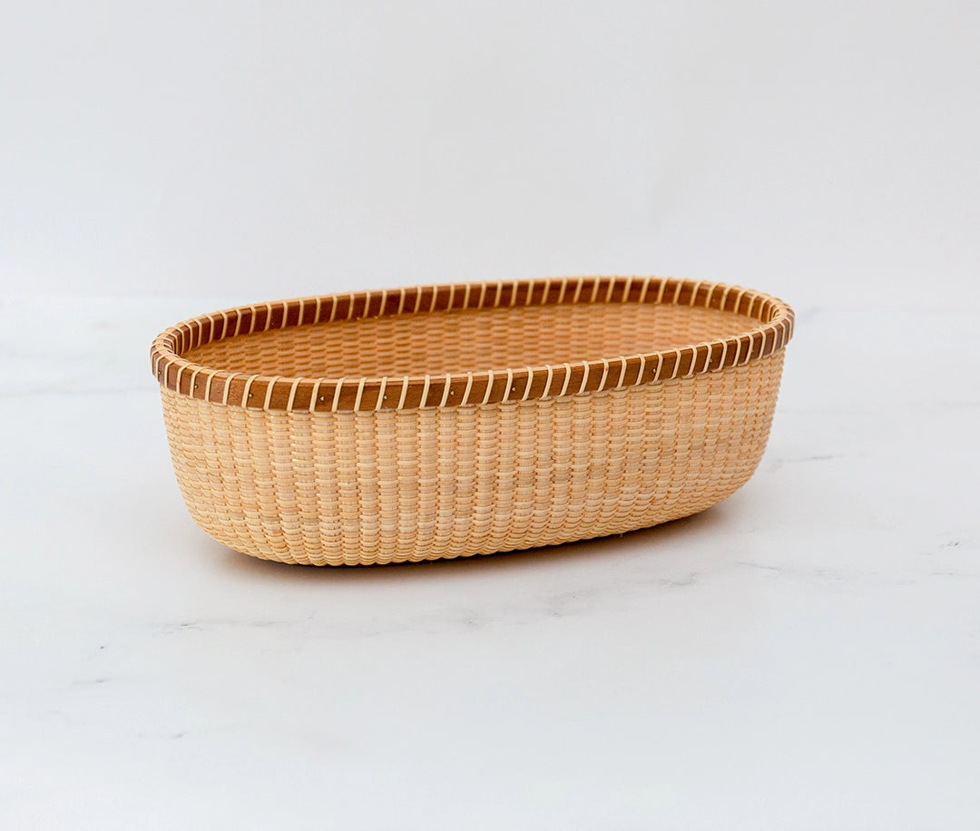 Cherry Bread Basket With Etched Island | Janet Carreau