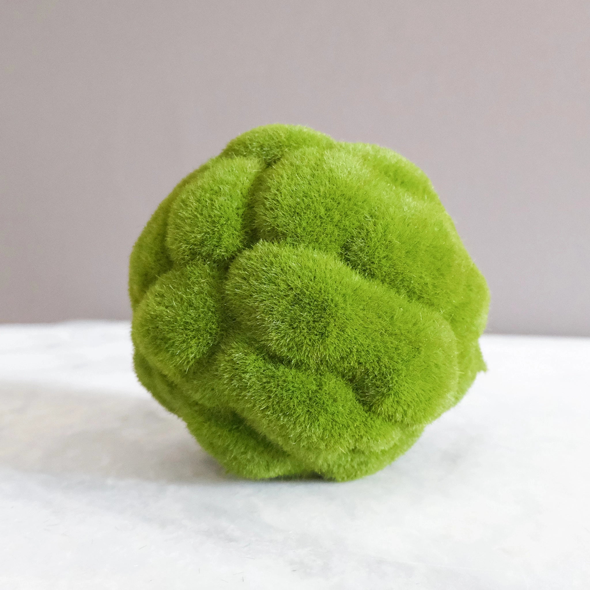 Decorative Faux Moss Green Spheres