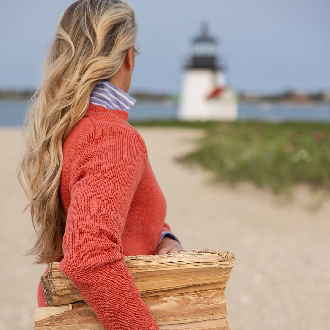 Faraway Red Boatneck Sweater
