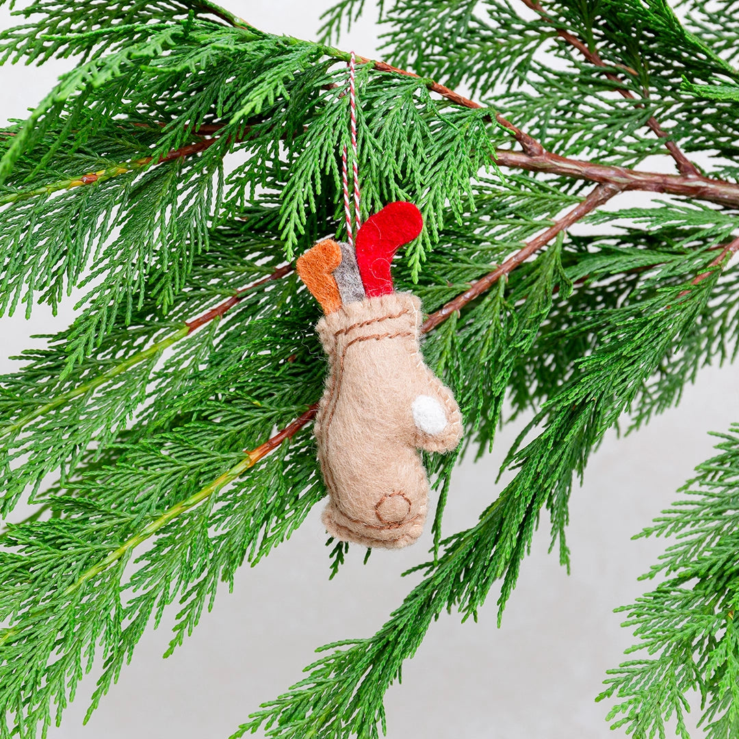 Felt Golf Bag Ornament