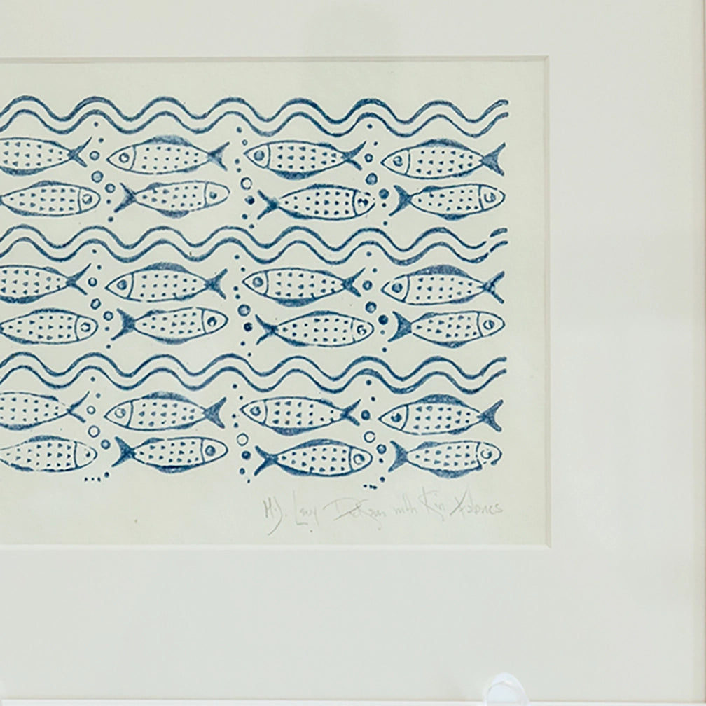 Fish Wood Block Print | MJ Levy Dickson