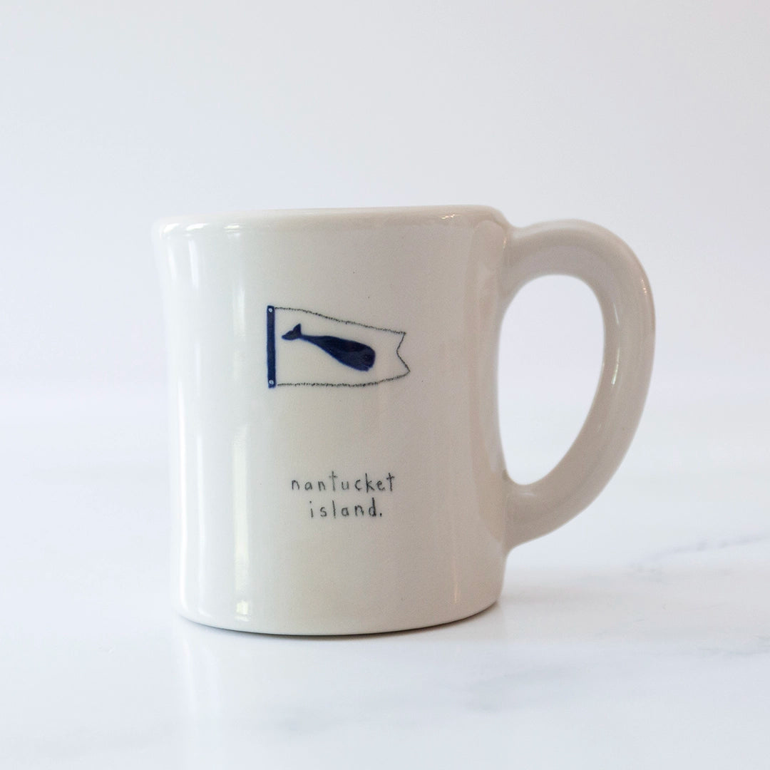 Whale Flag Nantucket Mug
