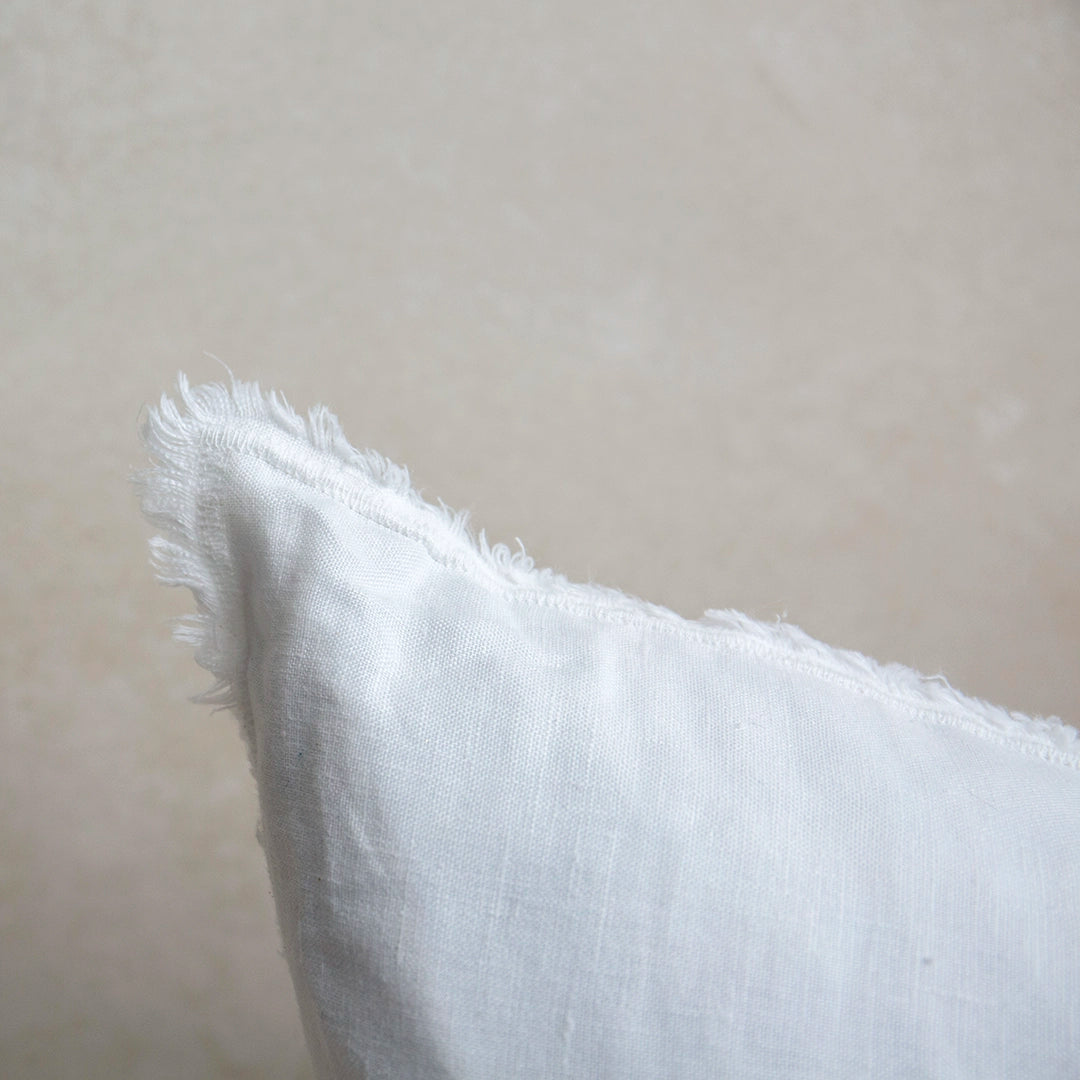 Fringed Linen Pillow